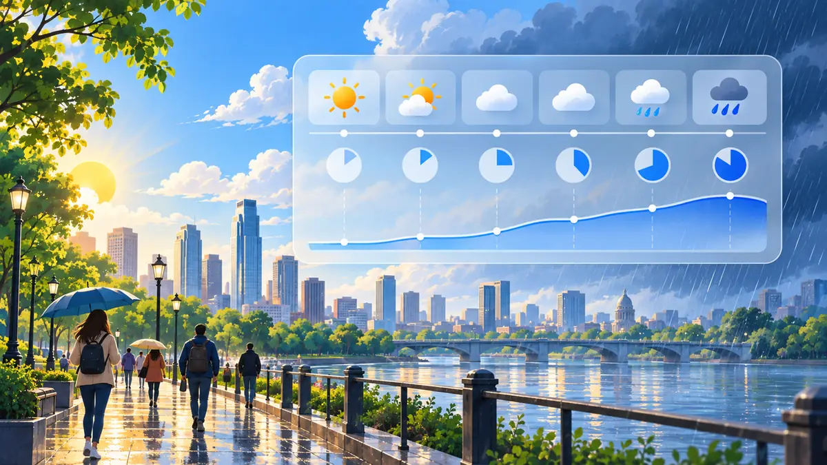 Rain probability: how to interpret the percentage