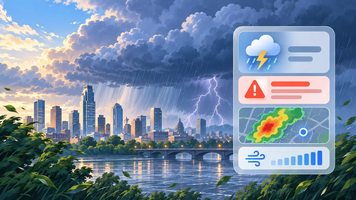 Thunderstorm forecasts: reading risk without false precision
