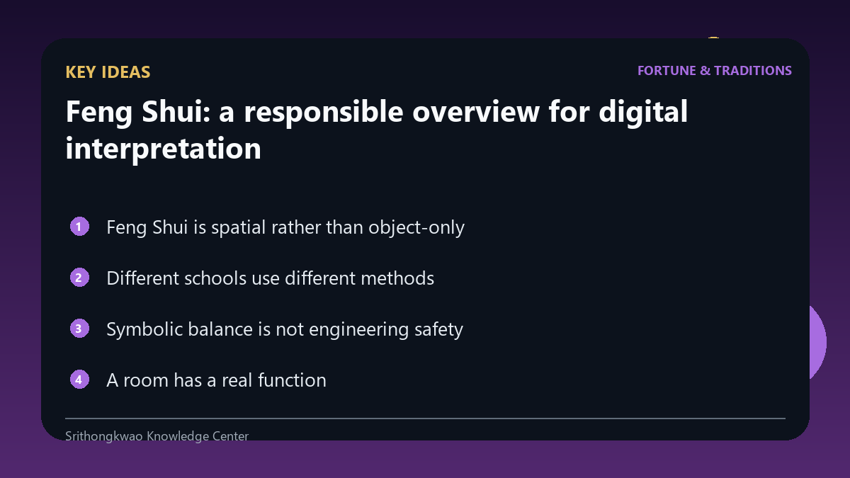 Key ideas from Feng Shui: a responsible overview for digital interpretation