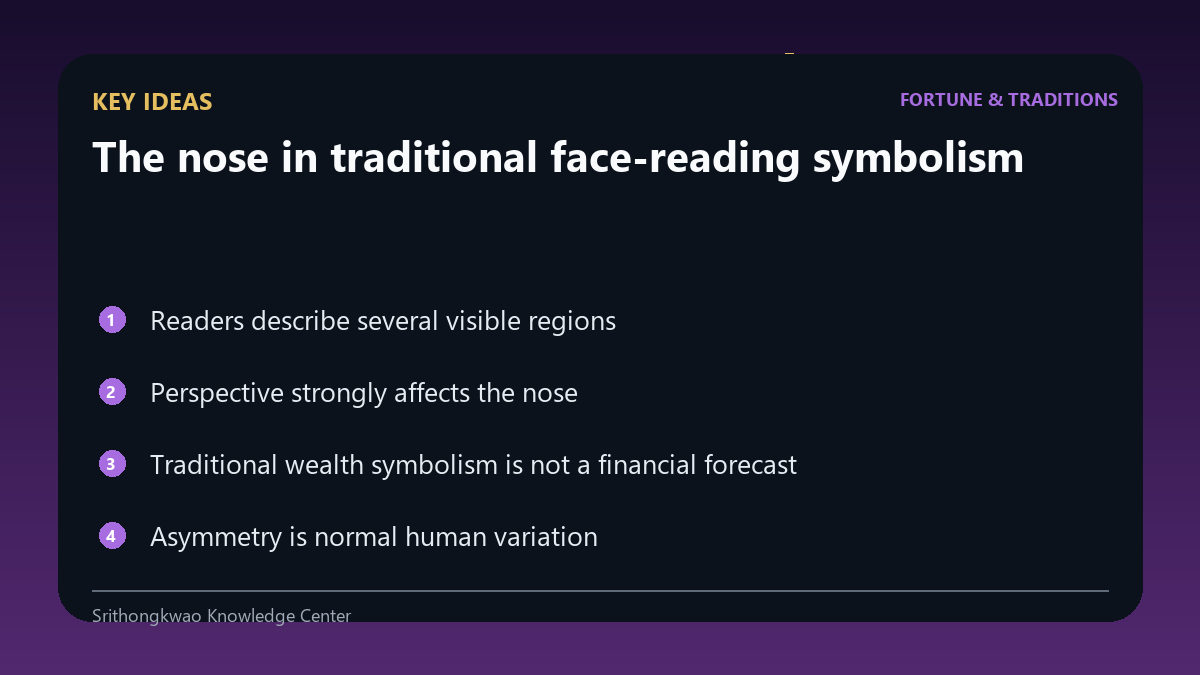Key concepts for The nose in traditional face-reading symbolism