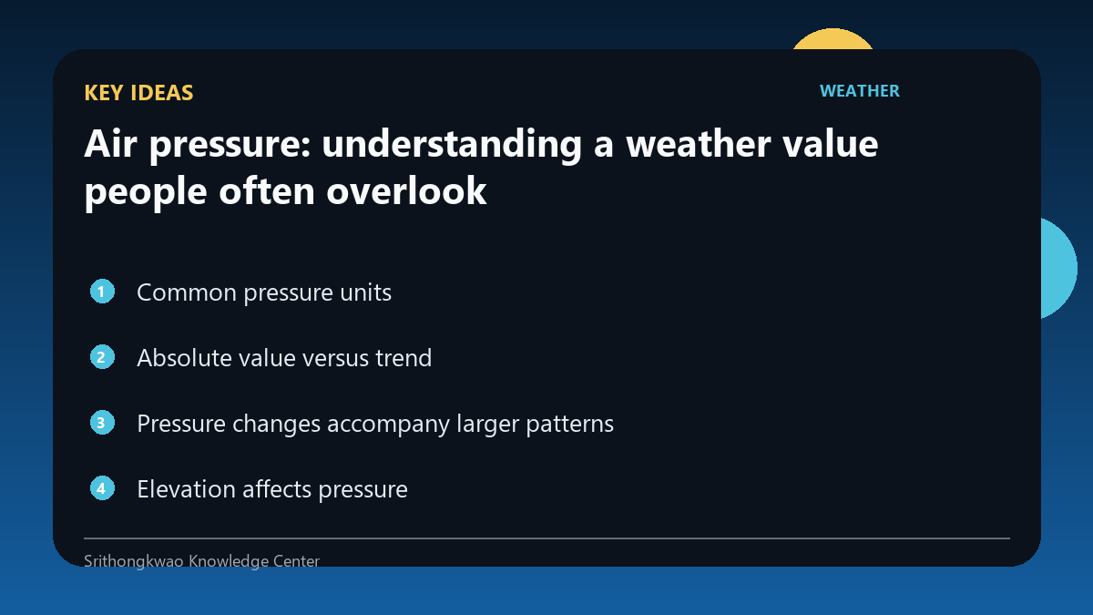 Key concepts for Air pressure: understanding a weather value people often overlook